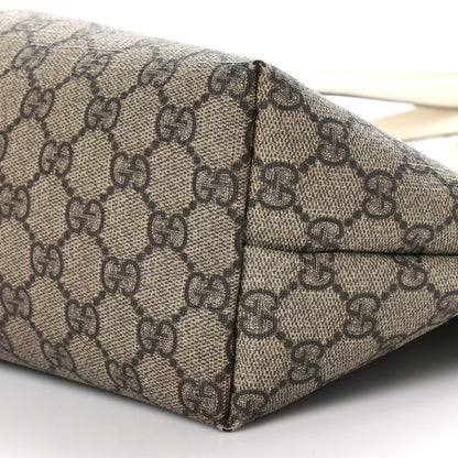 Gucci GG Supreme Monogram Medium Zippered Shopping Tote Off White 9 of 15