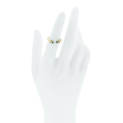 David Yurman 18K Yellow Gold Emerald Renaissance Ring 50 5.25 2 of 4