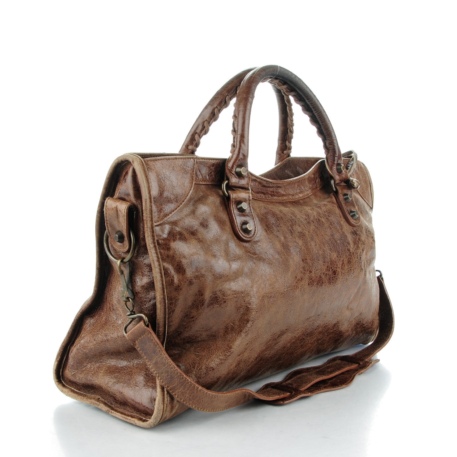 Balenciaga Chevre Classic Hardware City Olive Brown 3 of 9