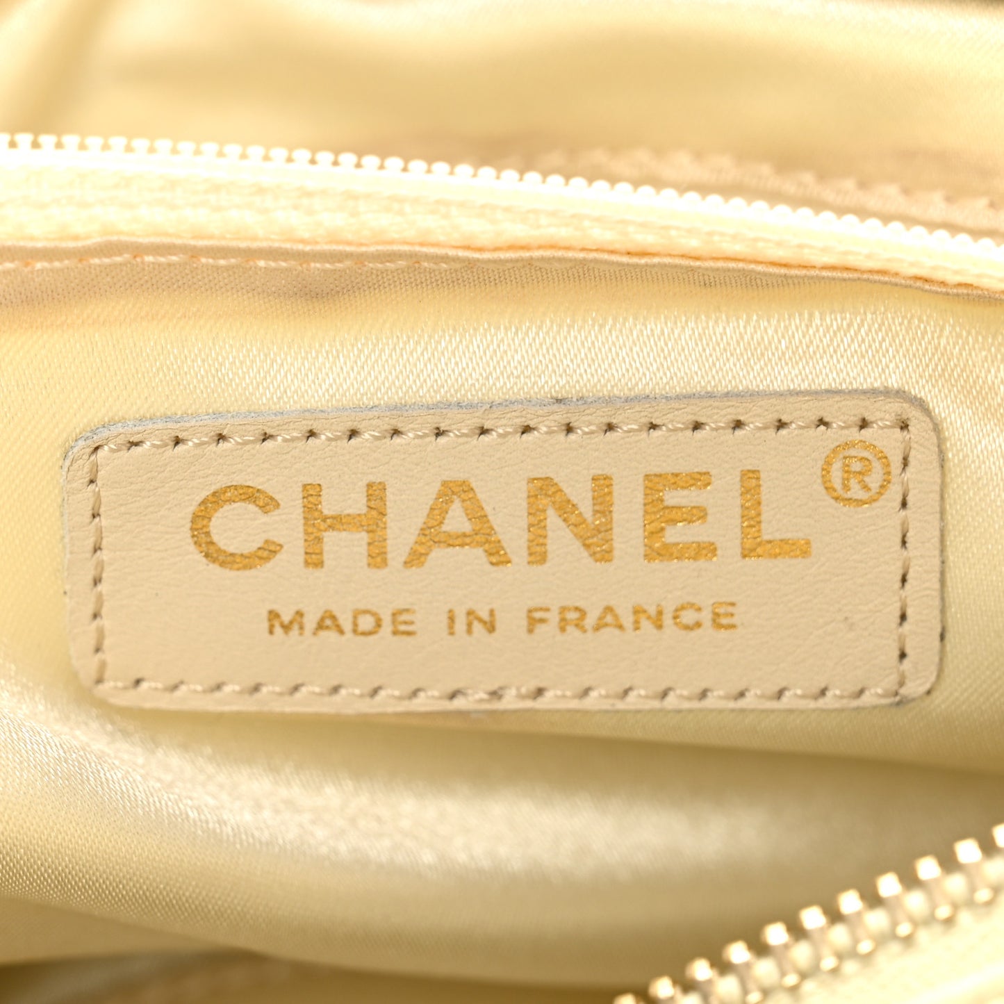 Distressed Lambskin Lady Braid Bowler Ivory