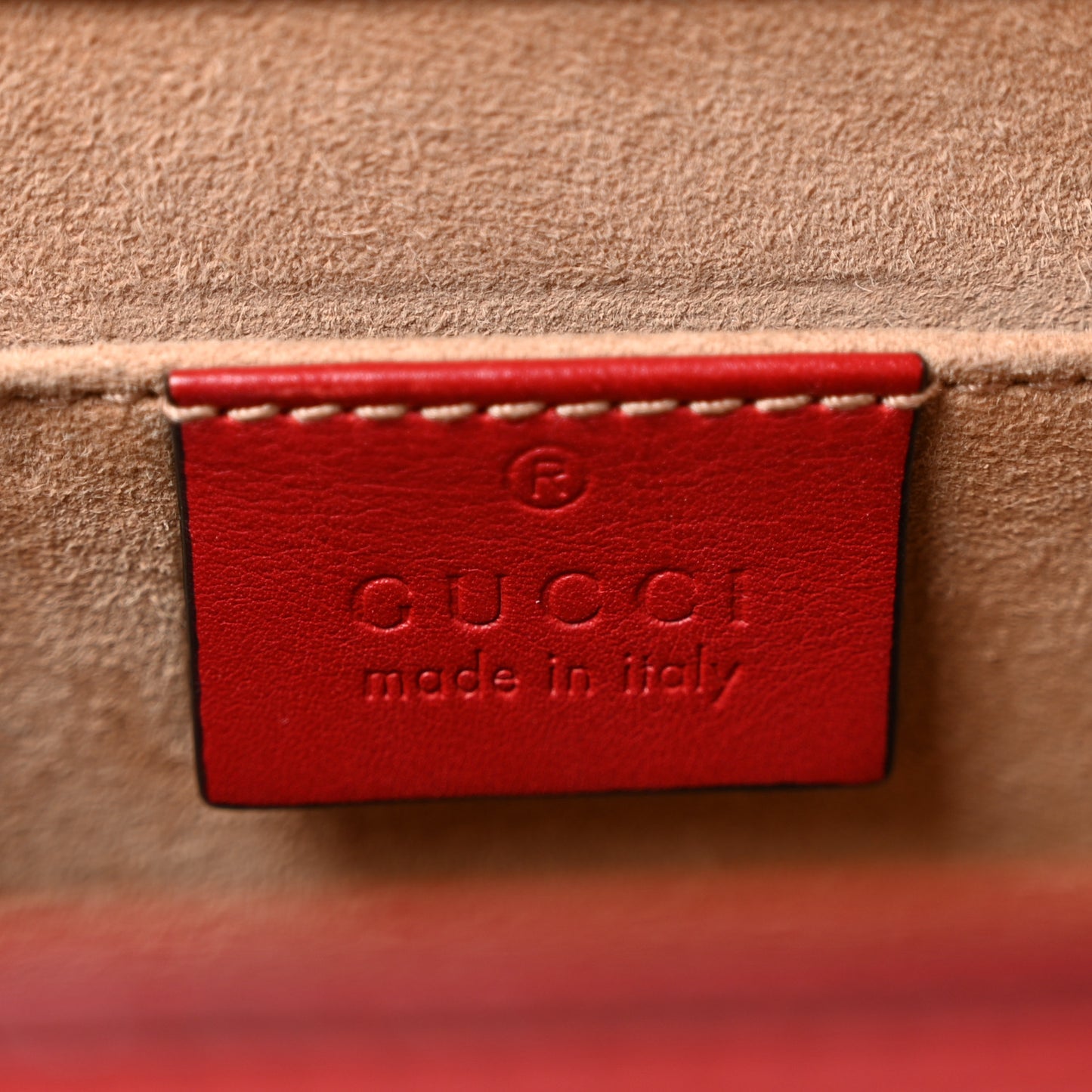 Calfskin Studded Small Padlock Shoulder Bag Hibiscus Red