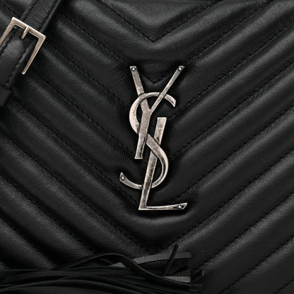 Saint Laurent Calfskin Matelasse Monogram Lou Camera Bag Black 8 of 11