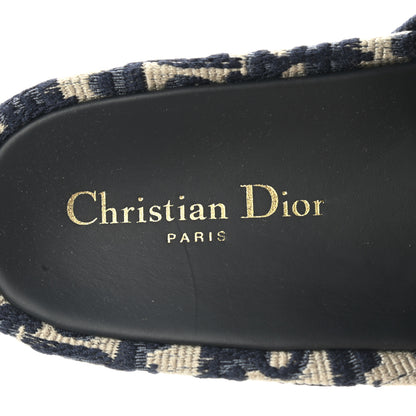Christian Dior Oblique D-Way Platform Slide Sandals 38 Deep Blue 7 of 9