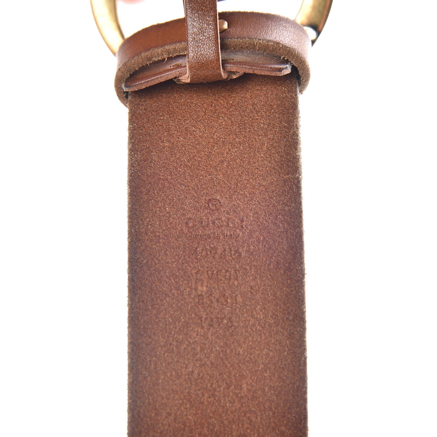 Faded Calfskin Double G 40mm Belt 85 34 Cuir