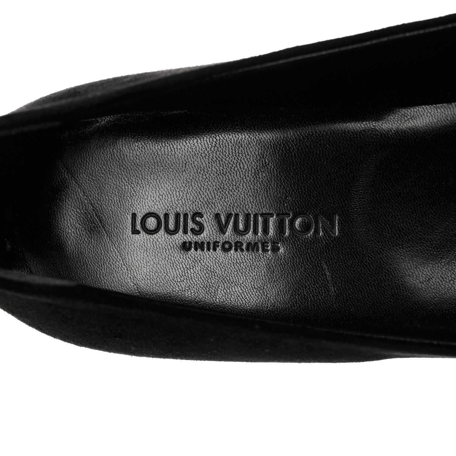 Louis Vuitton Suede Monogram Uniformes Ballet Flats 40 Black 7 of 10