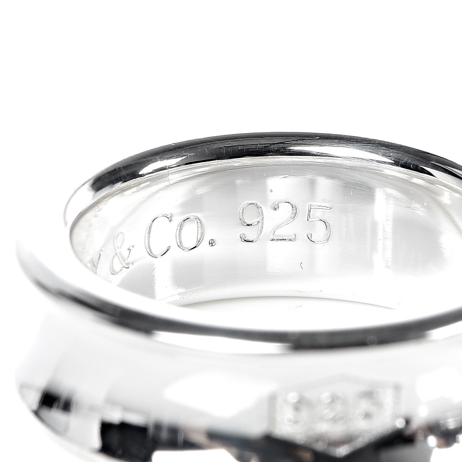 Tiffany Sterling Silver 1837 Ring 50 5.25 6 of 6