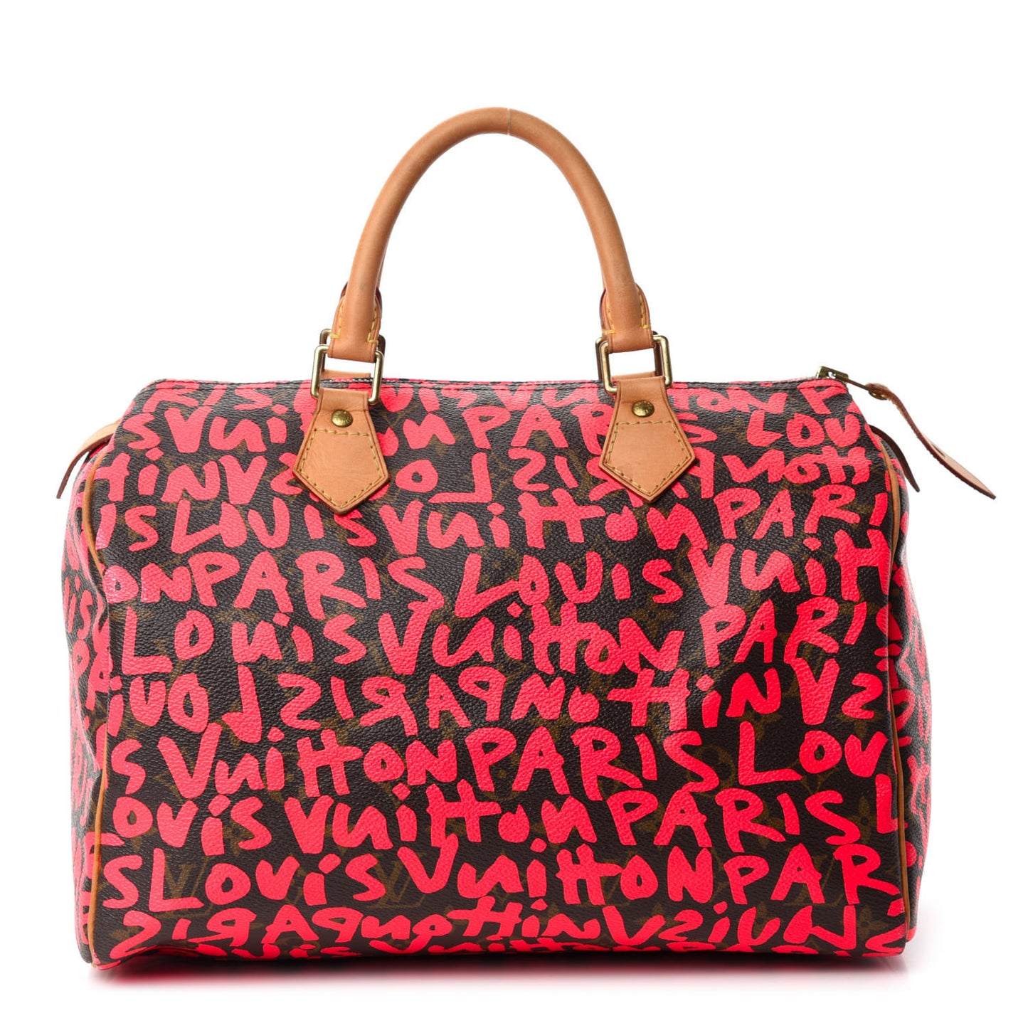 Monogram Graffiti Speedy 30 Fuchsia
