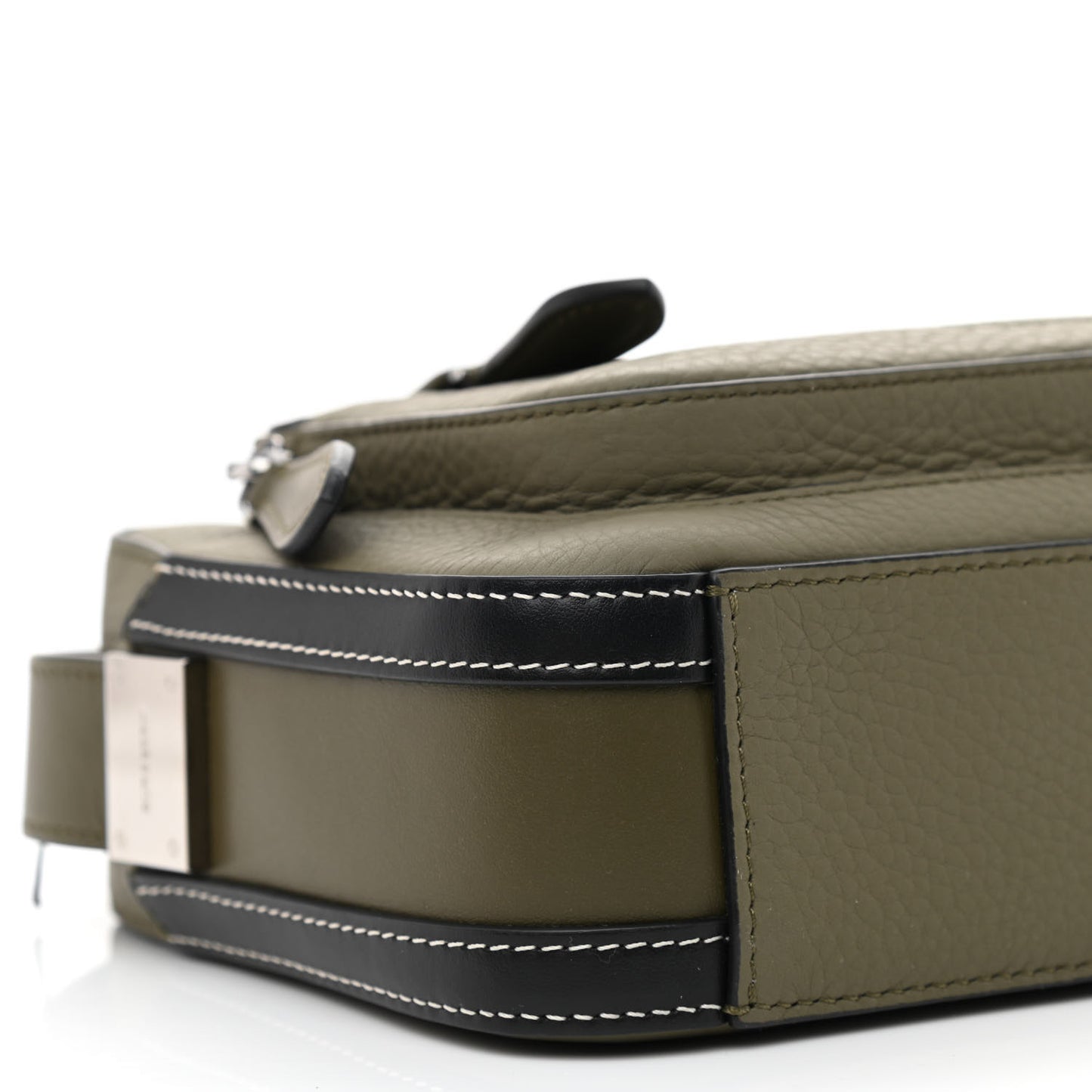 Grained Calfskin Olympia Crossbody Bag Dark Khaki Green