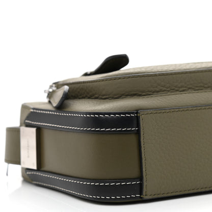 Burberry Grained Calfskin Olympia Crossbody Bag Dark Khaki Green 10 of 11