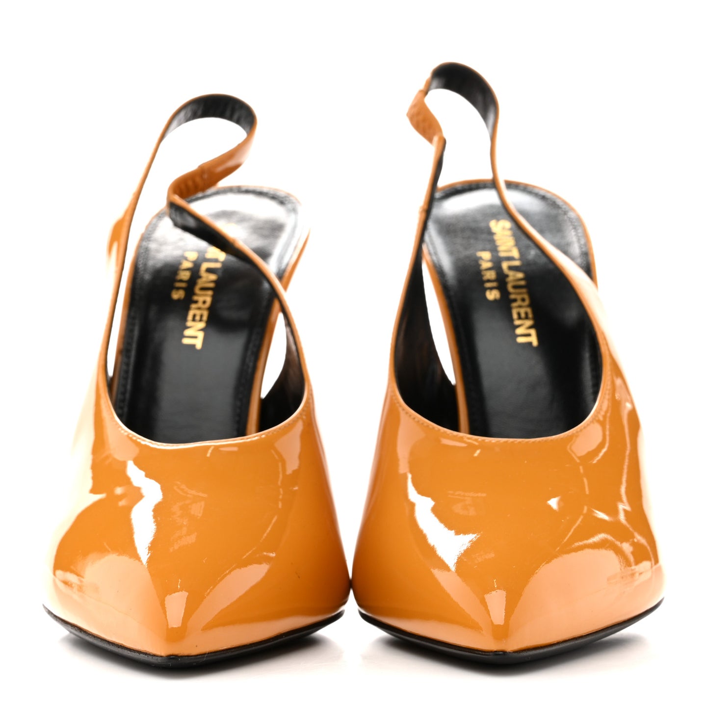 Patent Venus 110 Slingback Pumps 37 Yellow