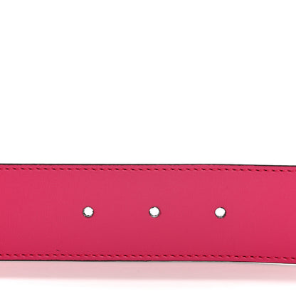 Gucci Plutone Calfskin 37mm GG Marmont Reversible Belt 95 38 Fuschia Pink 5 of 6
