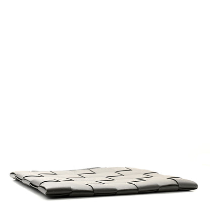 Bottega Veneta Urban Calfskin Maxi Intrecciato Large Cassette Wristlet Pouch Lead 4 of 8