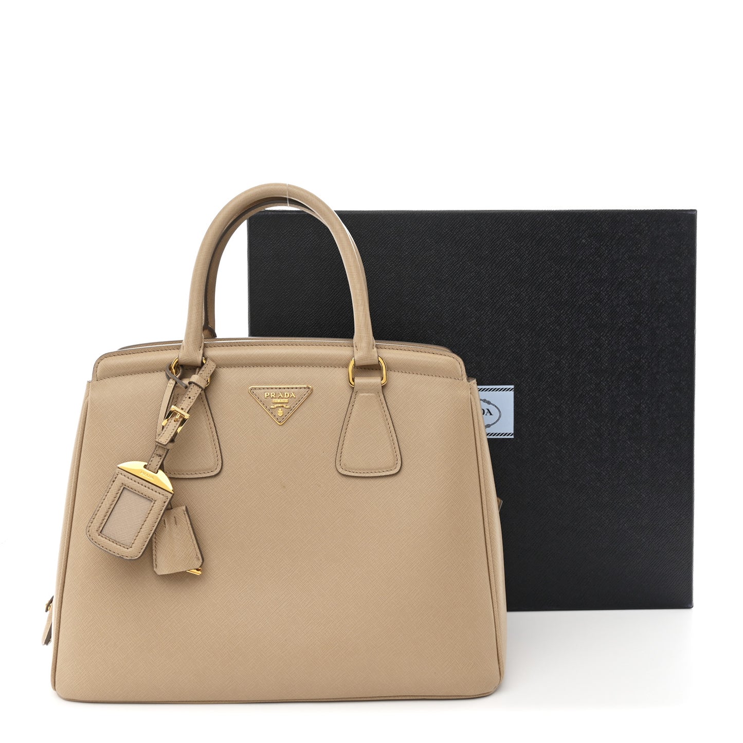 Saffiano Lux Parabole Tote Sabbia