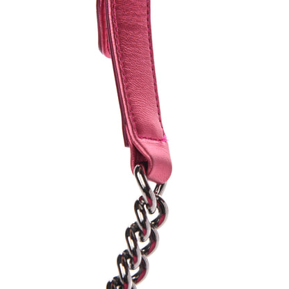 Chanel Metallic Patent Calfskin Quilted Medium Boy Flap Pink 12 of 13