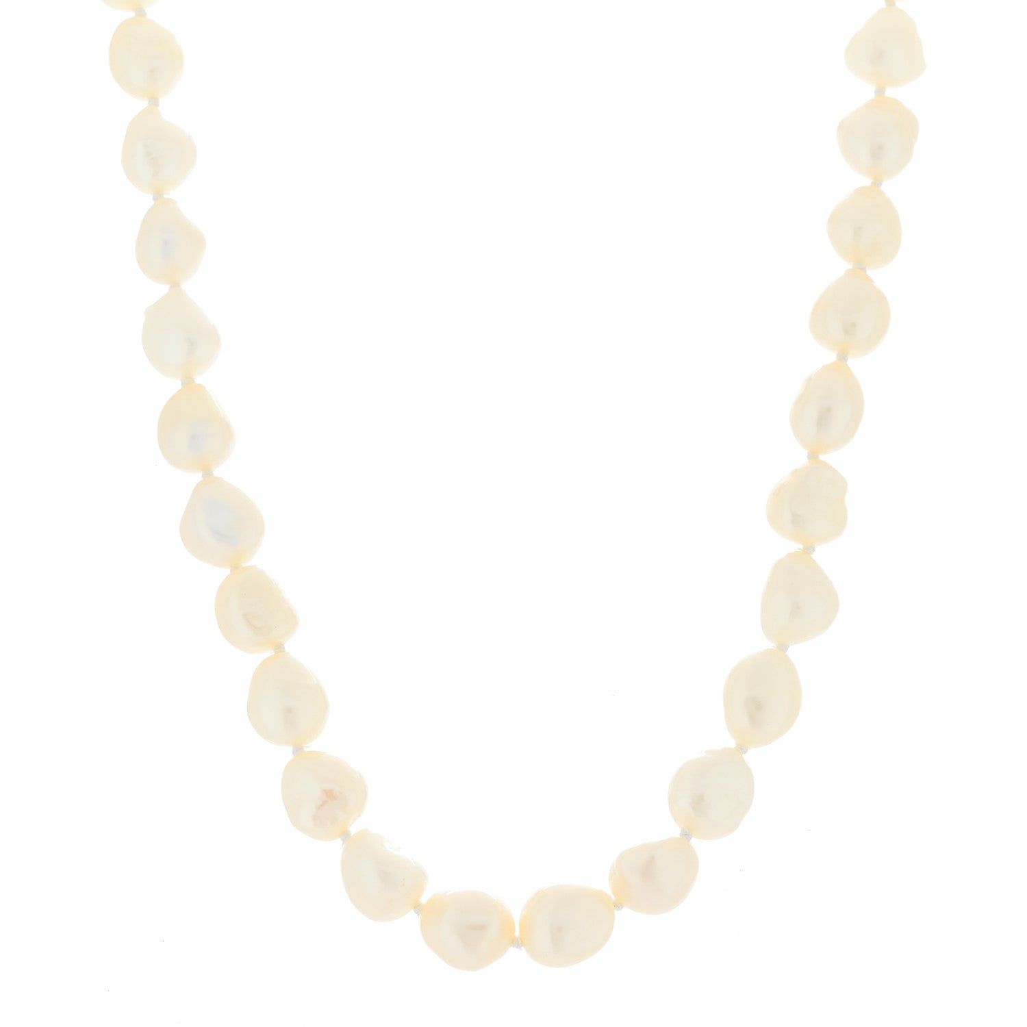 Tiffany Sterling Silver Cultured Pearl Paloma Picasso Strand Necklace 1 of 5