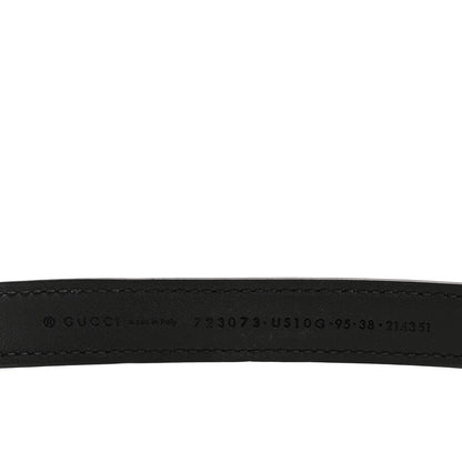 Gucci Ciny Lux Calfskin Blondie 20mm Belt 95 38 Black 5 of 8