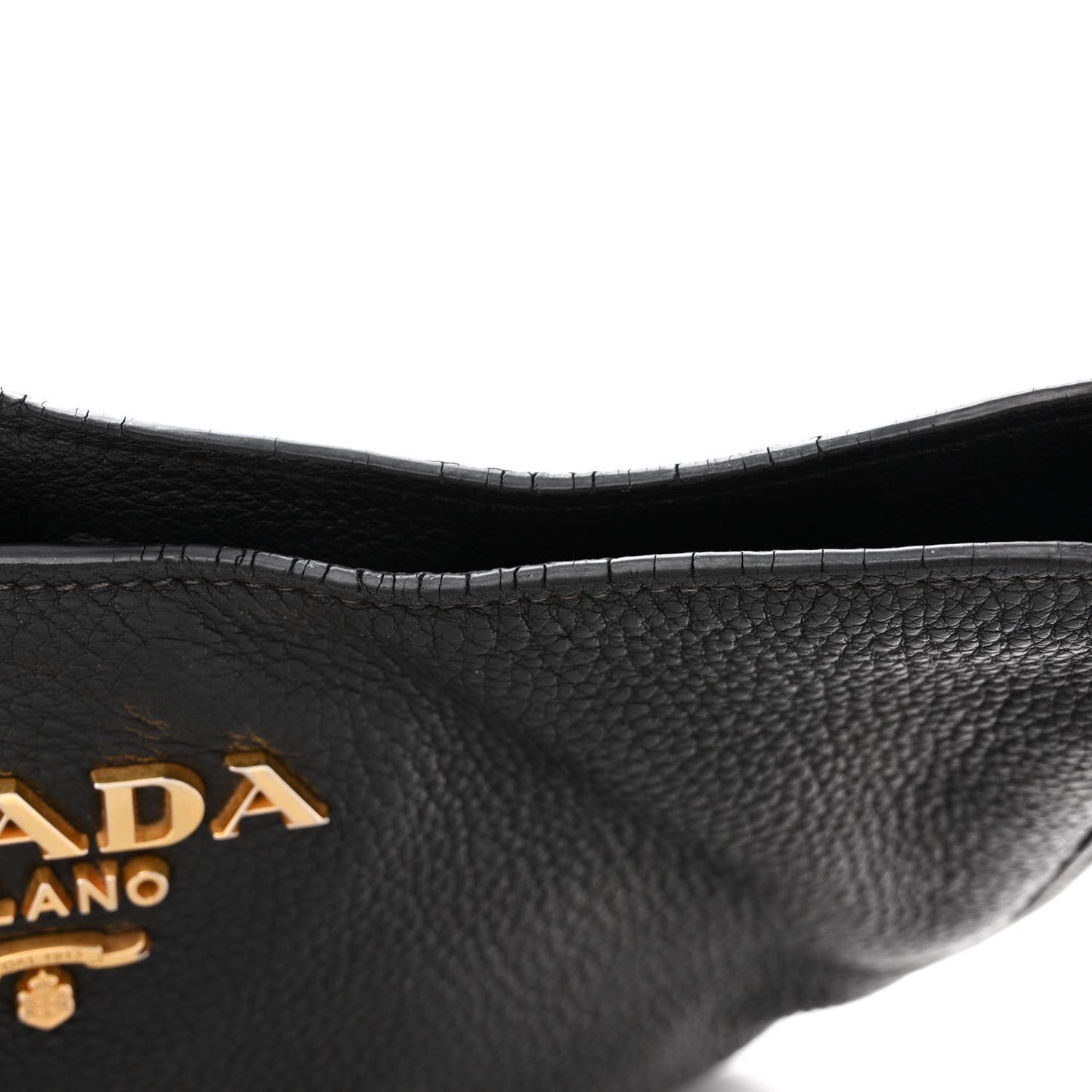 Vitello Daino Zippered Messenger Hobo Black