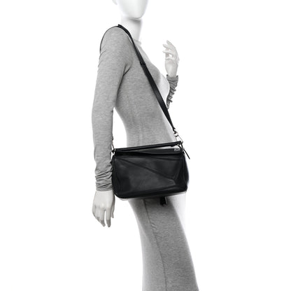 Loewe Calfskin Small Puzzle Bag Black 2 of 11