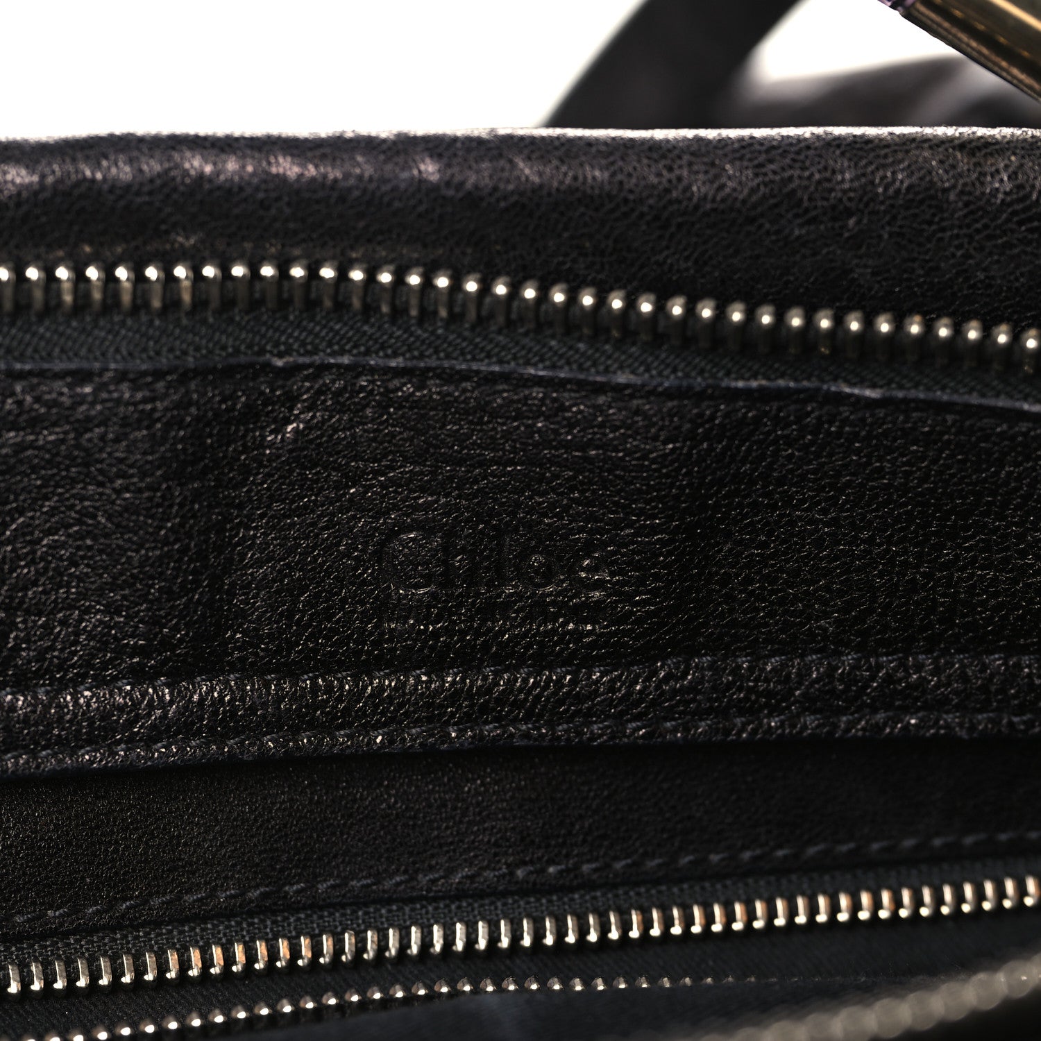 Chloe Leather Saskia Satchel Black 6 of 15
