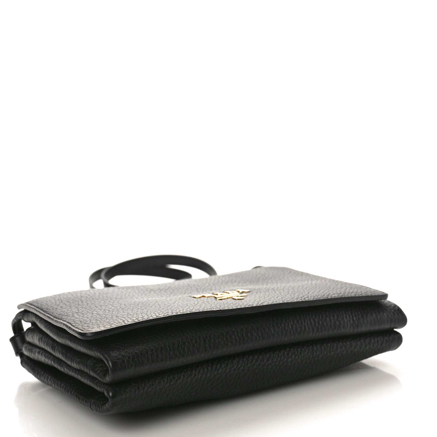 Prada Vitello Daino Crossbody Flap Black 4 of 10