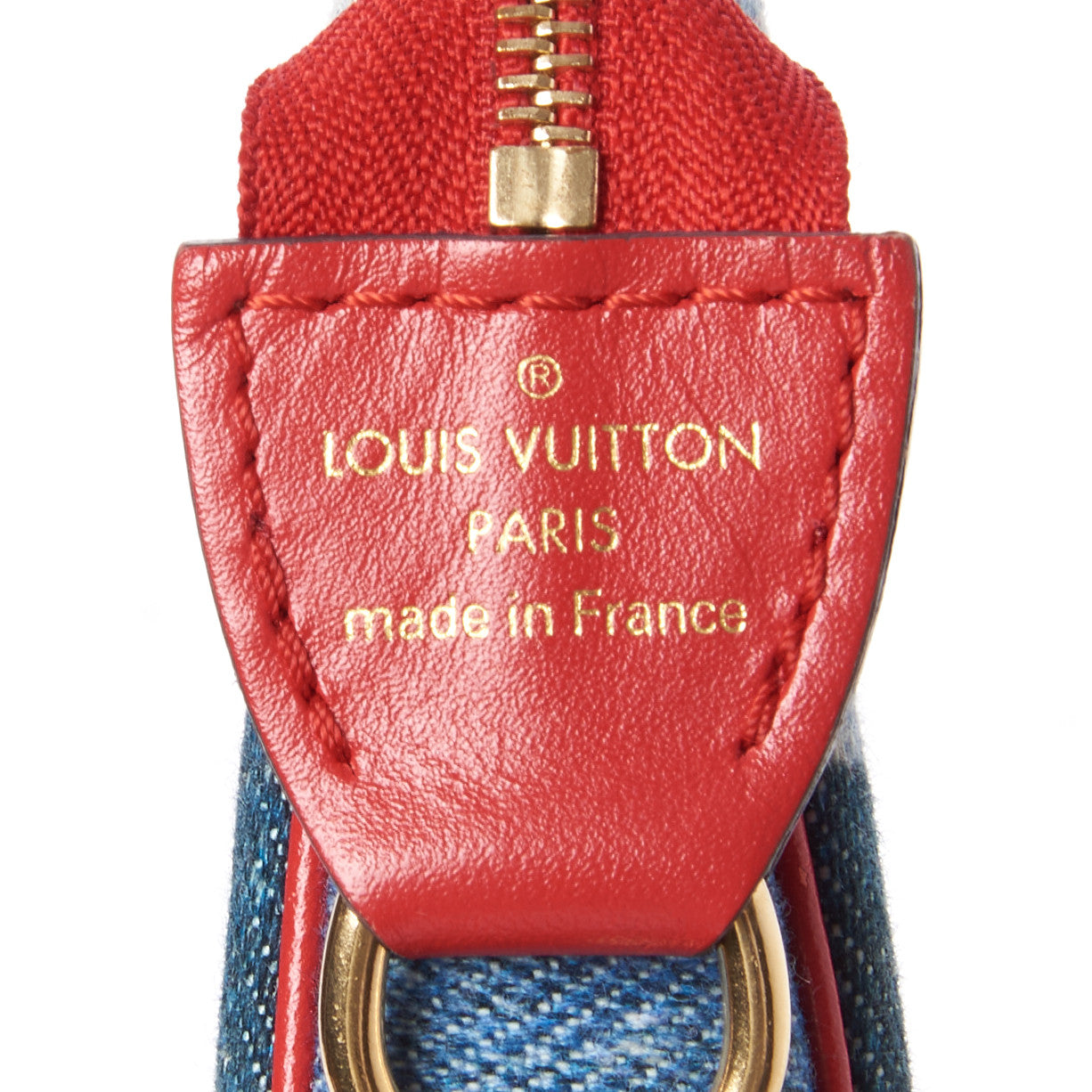 Louis Vuitton Denim Micro Pochette Accessories Denim Rouge 7 of 8