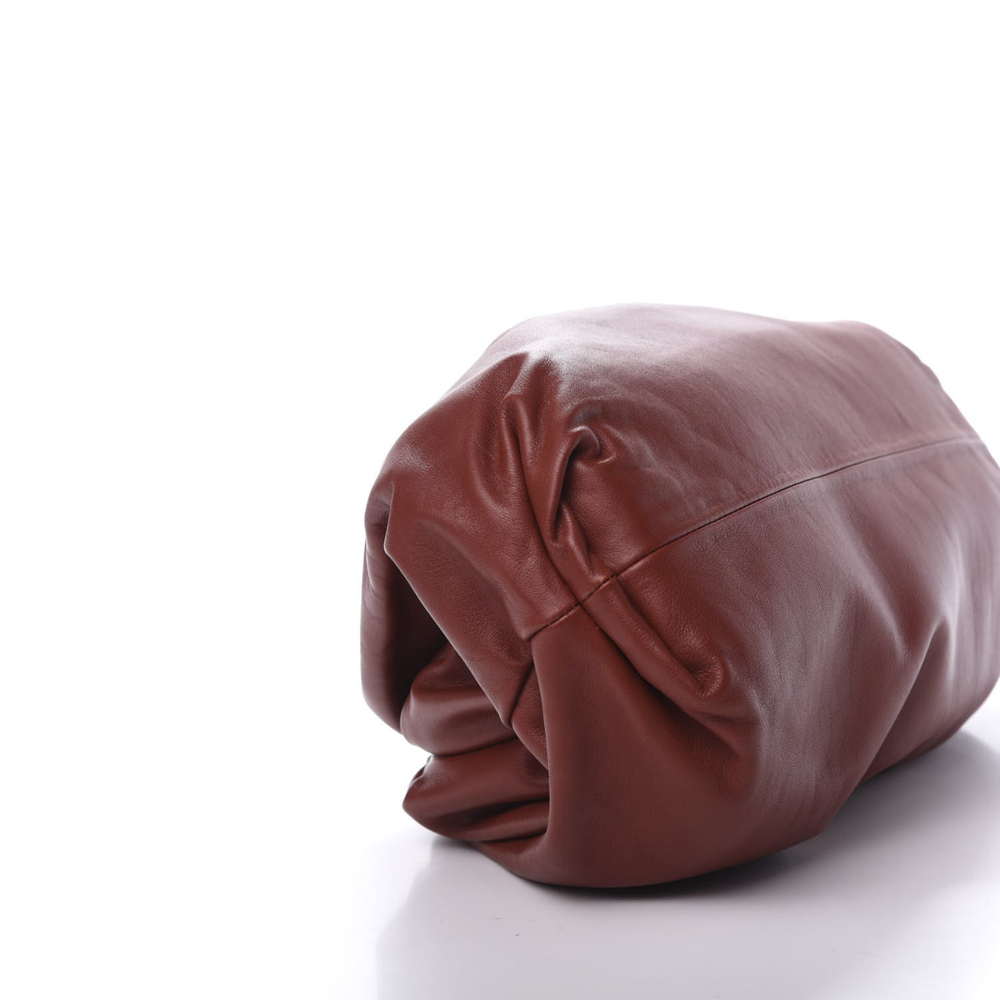 Smooth Butter Calf The Pouch Oversized Clutch Rust