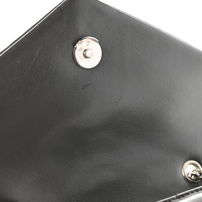 Saint Laurent Calfskin Y Quilted Monogram Small Loulou Chain Satchel Earth 12 of 13