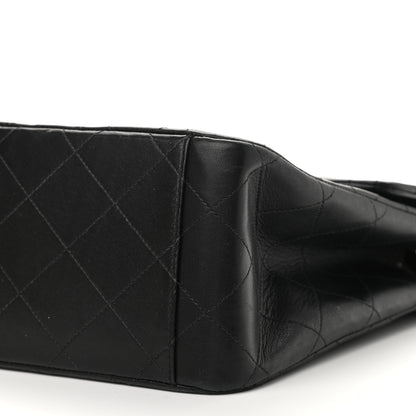 Chanel Lambskin Quilted XL Jumbo Single Flap Black 10 of 14