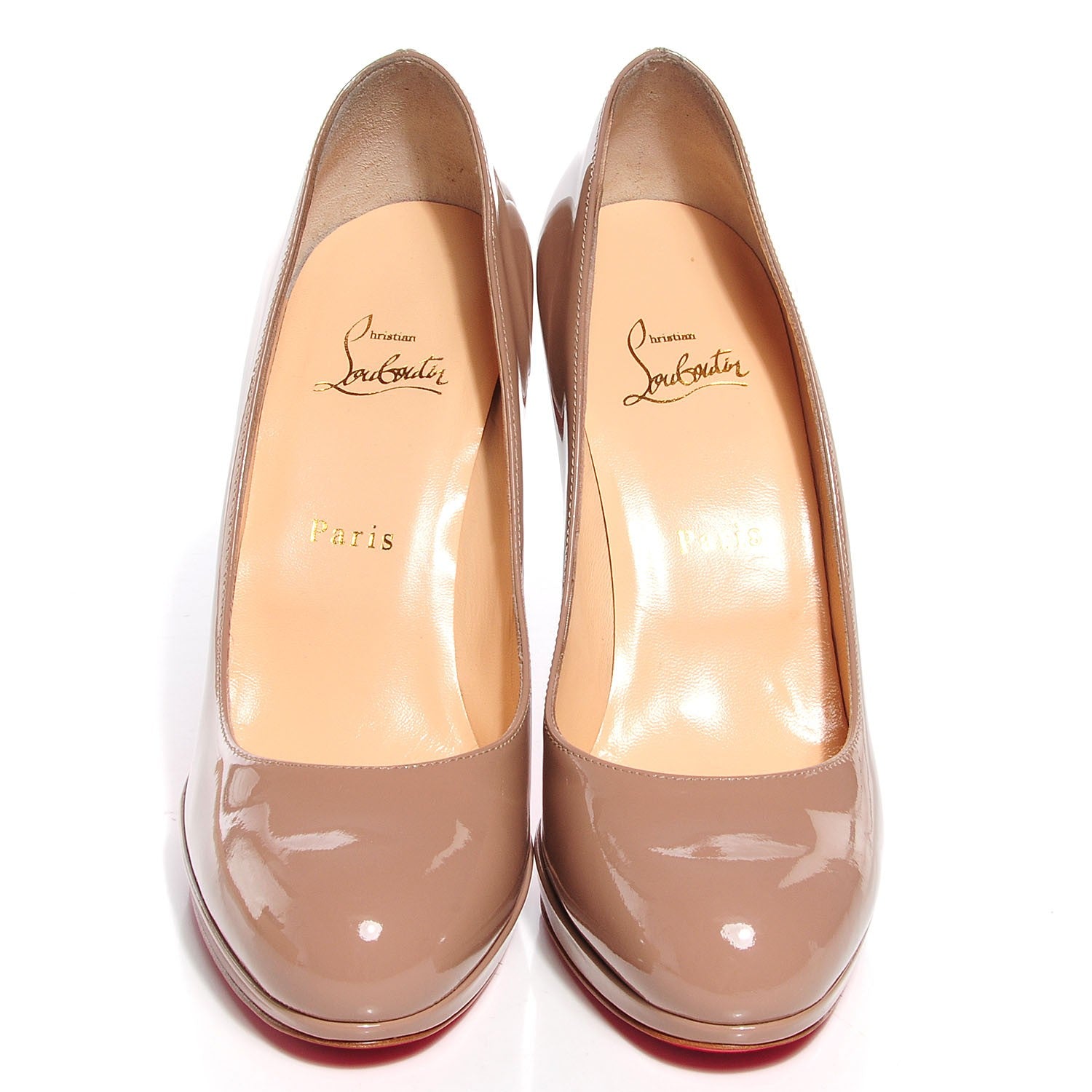 Christian Louboutin Patent New Simple 120 Pumps 39 Nude 2 of 7