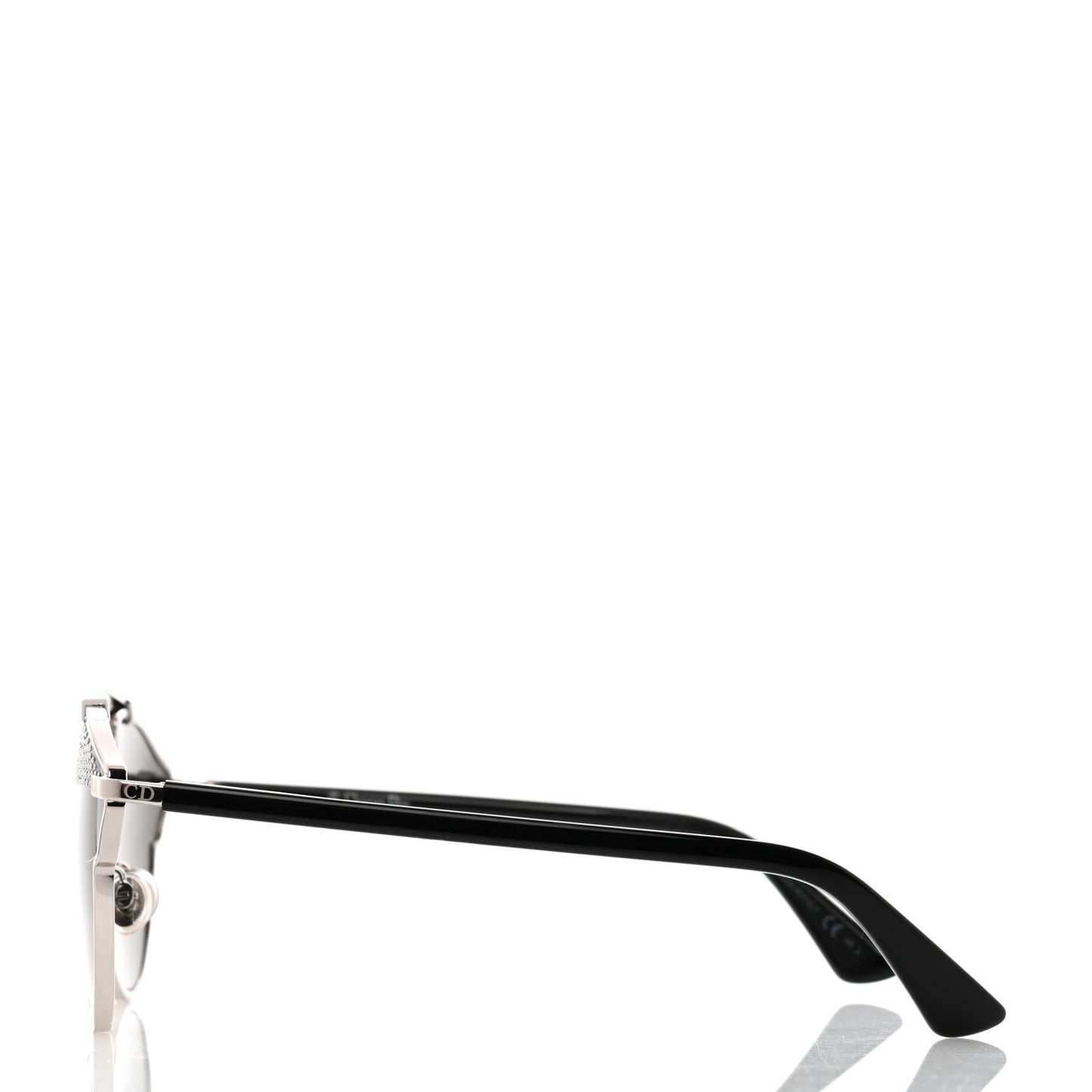 Studded So Real Sunglasses Silver White
