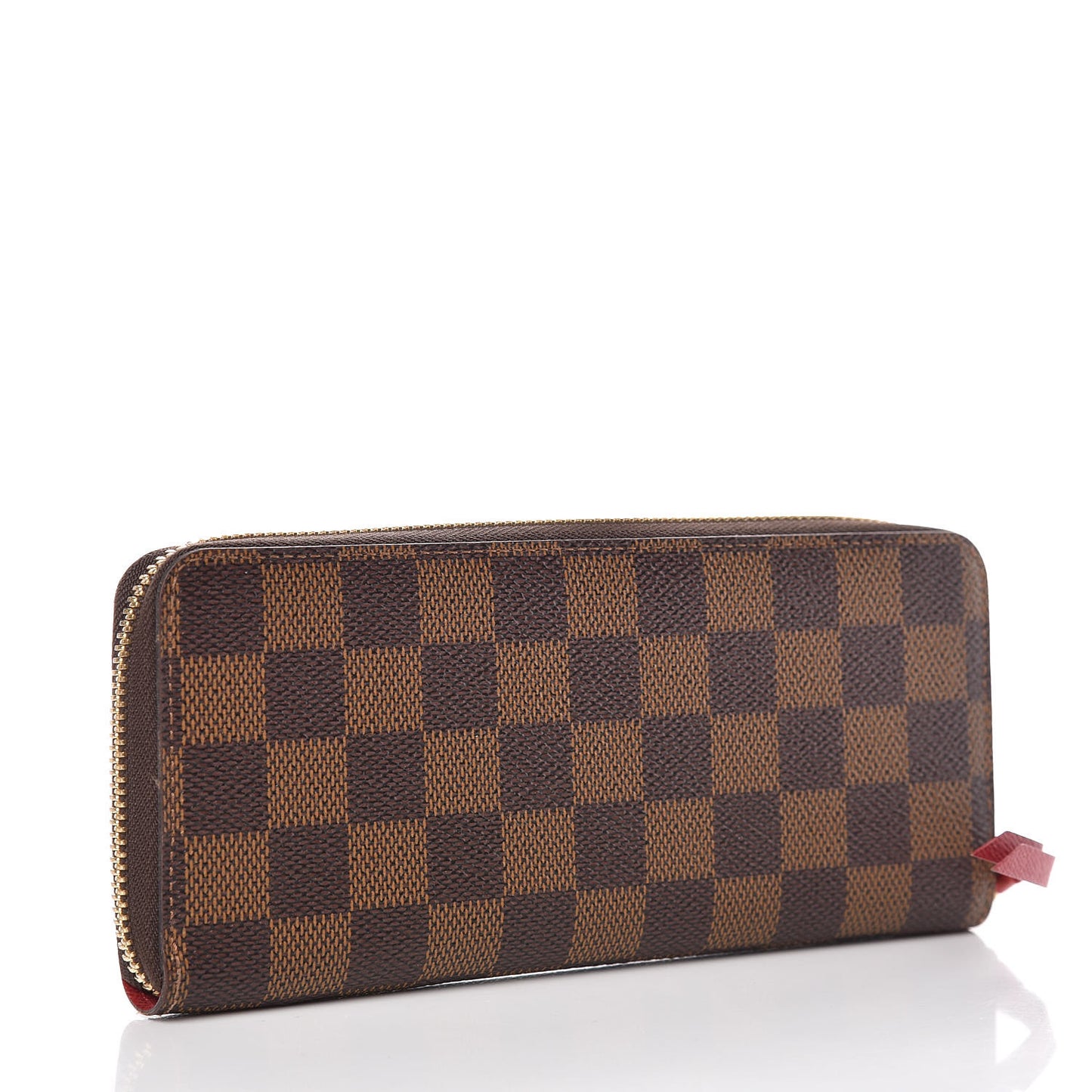 Damier Ebene Clemence Wallet Cherry