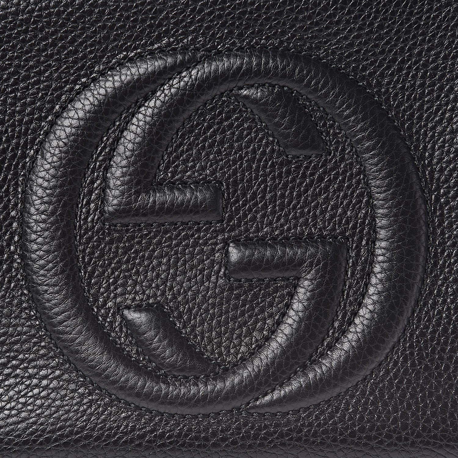 Gucci Pebbled Calfskin Small Soho Disco Bag Black 8 of 10