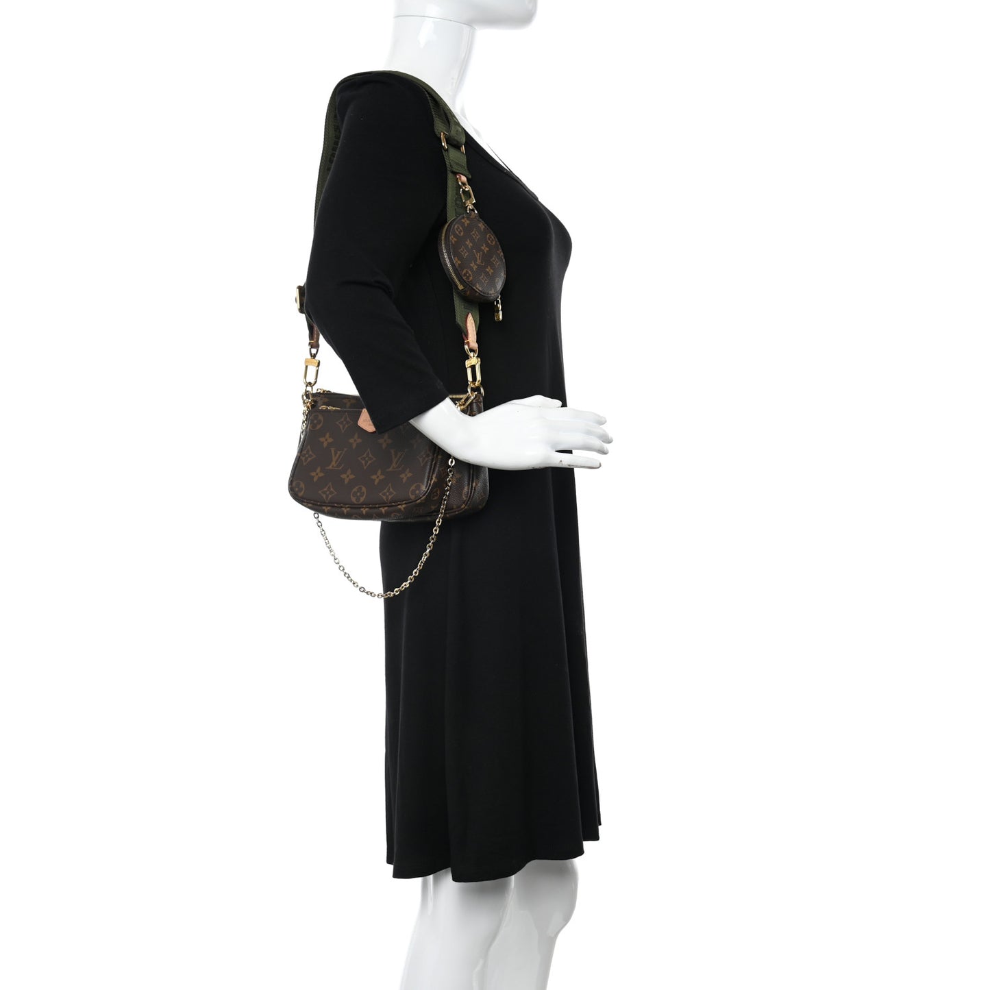 Monogram Multi Pochette Accessories Kaki