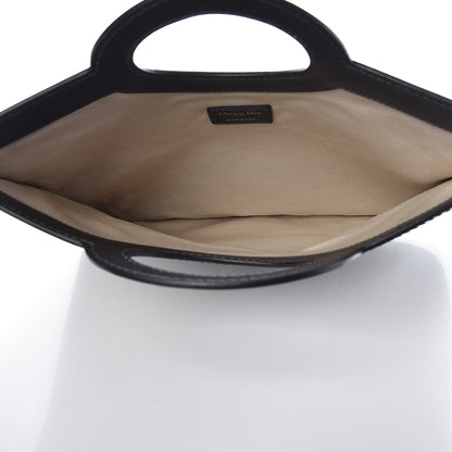 Christian Dior Oblique Fold Over Clutch Blue 8 of 9