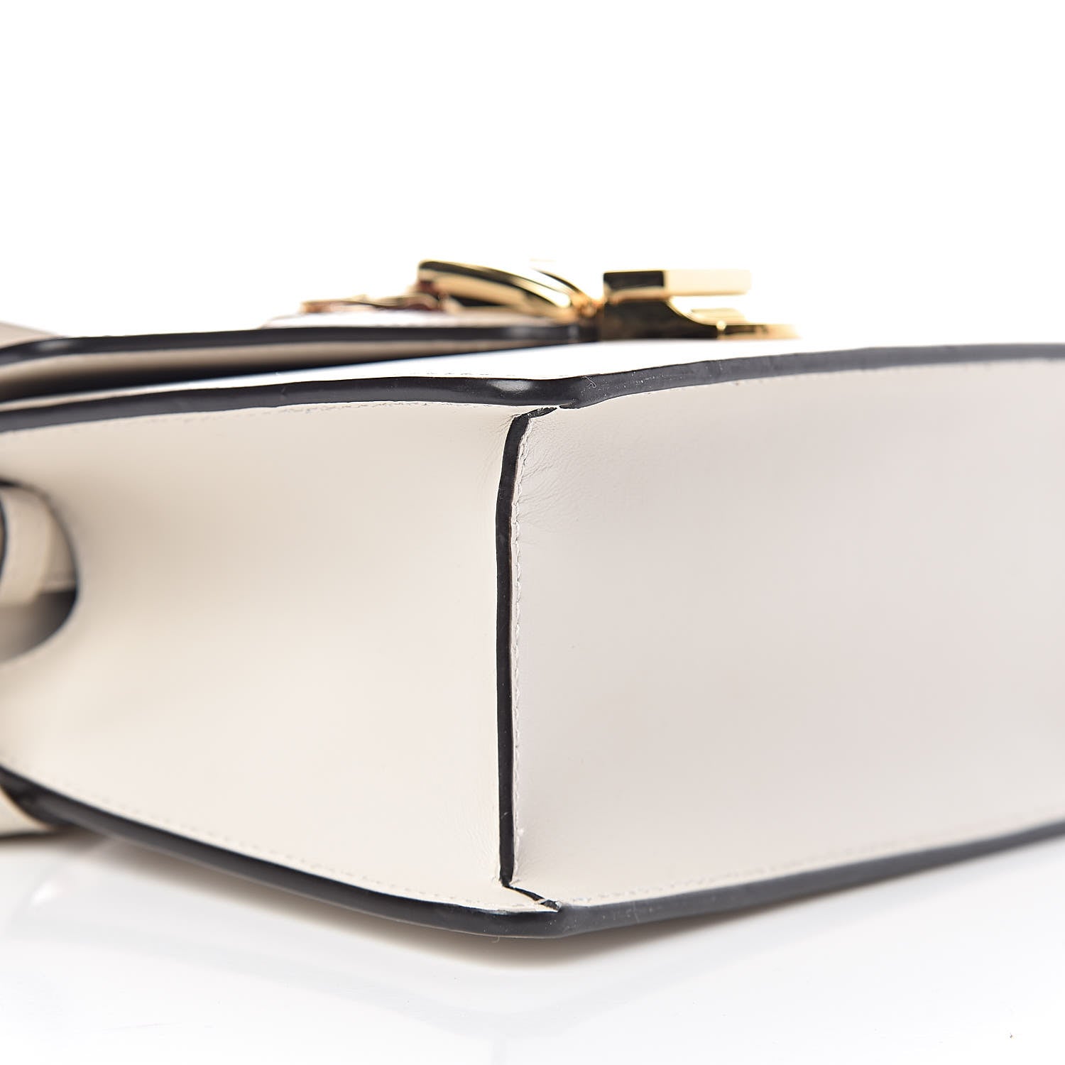 Gucci Calfskin Mini Sylvie Top Handle Bag White 9 of 13