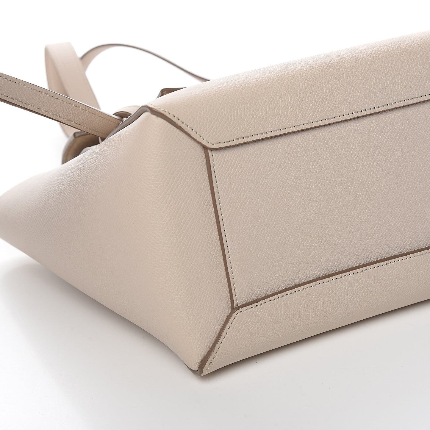 Grained Calfskin Micro Belt Bag Light Taupe