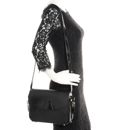 Alexander Wang Textured Patent Tri-Fold Shoulder Bag Black 2 of 10