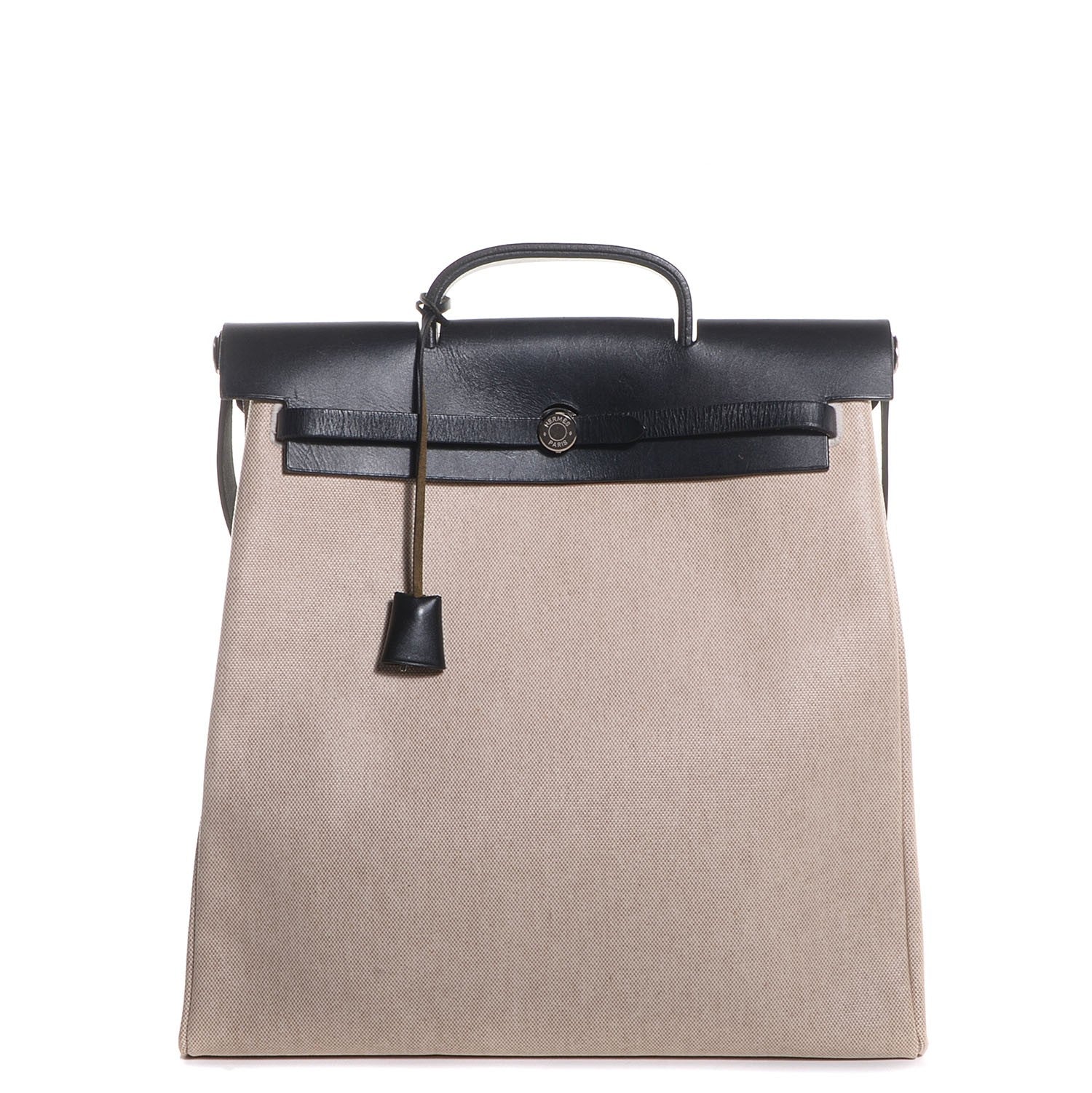 Hermes Toile Herbag GM Black 1 of 13