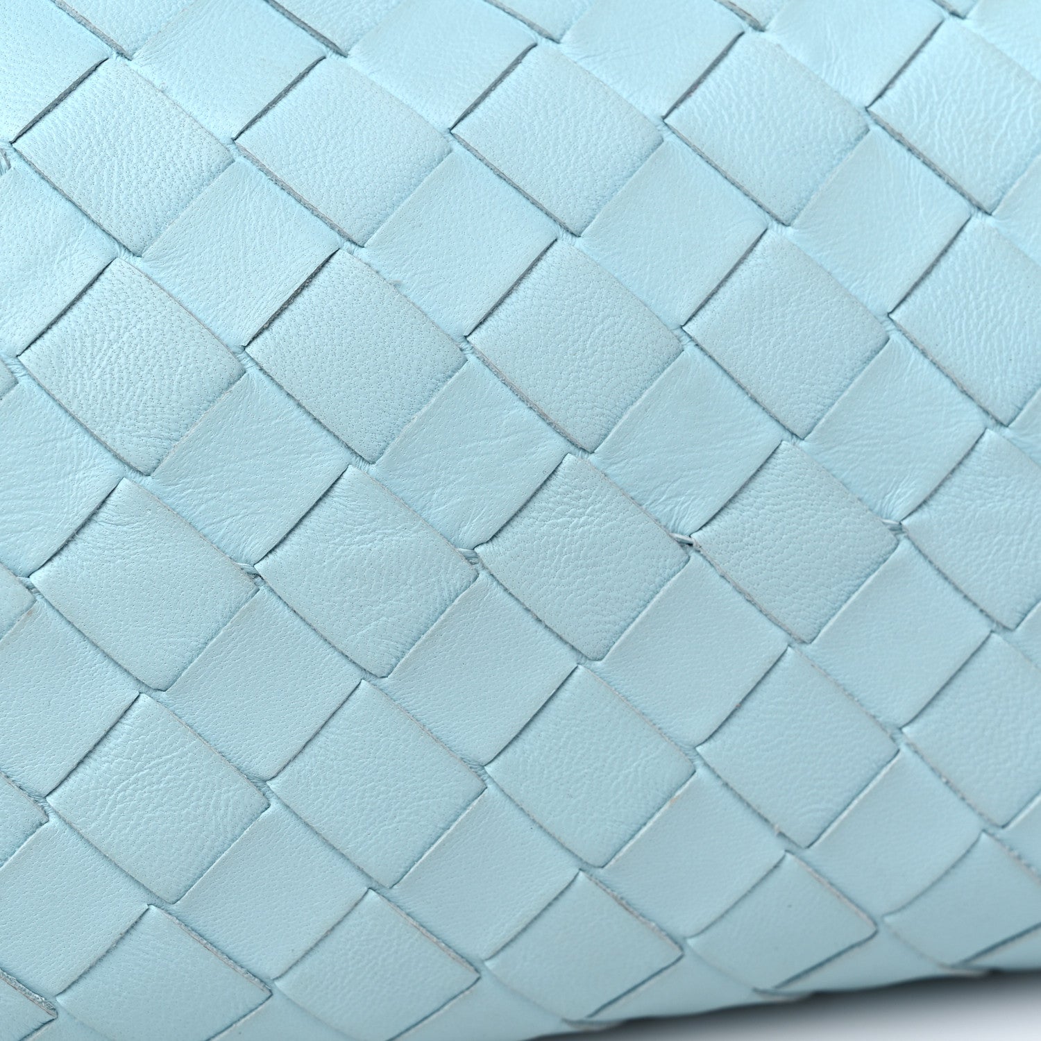 Bottega Veneta Nappa Maxi Intrecciato The Pouch Oversized Clutch Teal Washed 11 of 12
