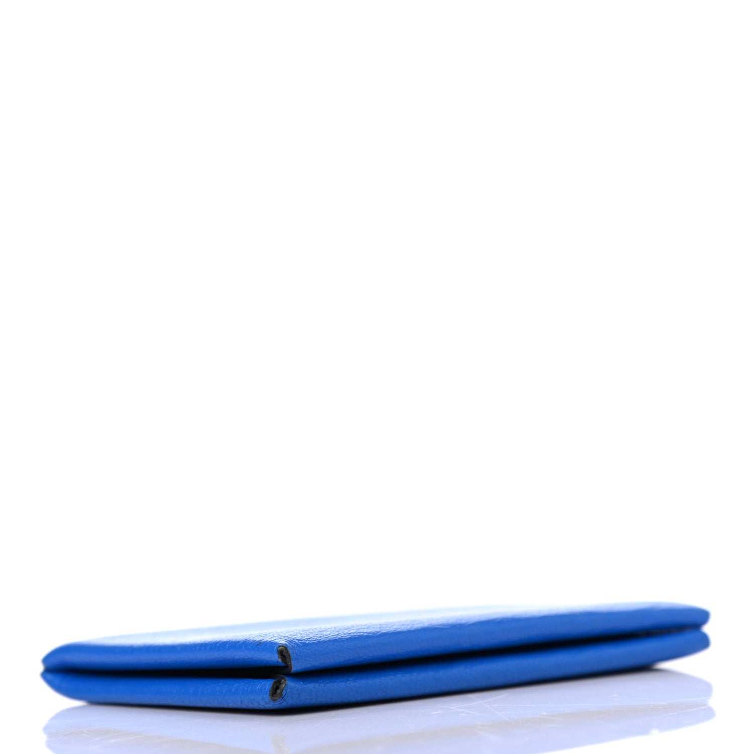 Hermes Chevre Mysore Calvi Card Case Bleu Hydra 3 of 4
