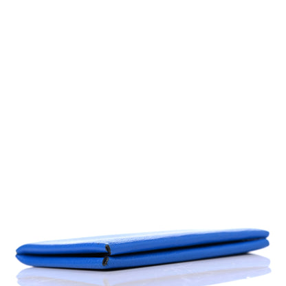 Hermes Chevre Mysore Calvi Card Case Bleu Hydra 3 of 4
