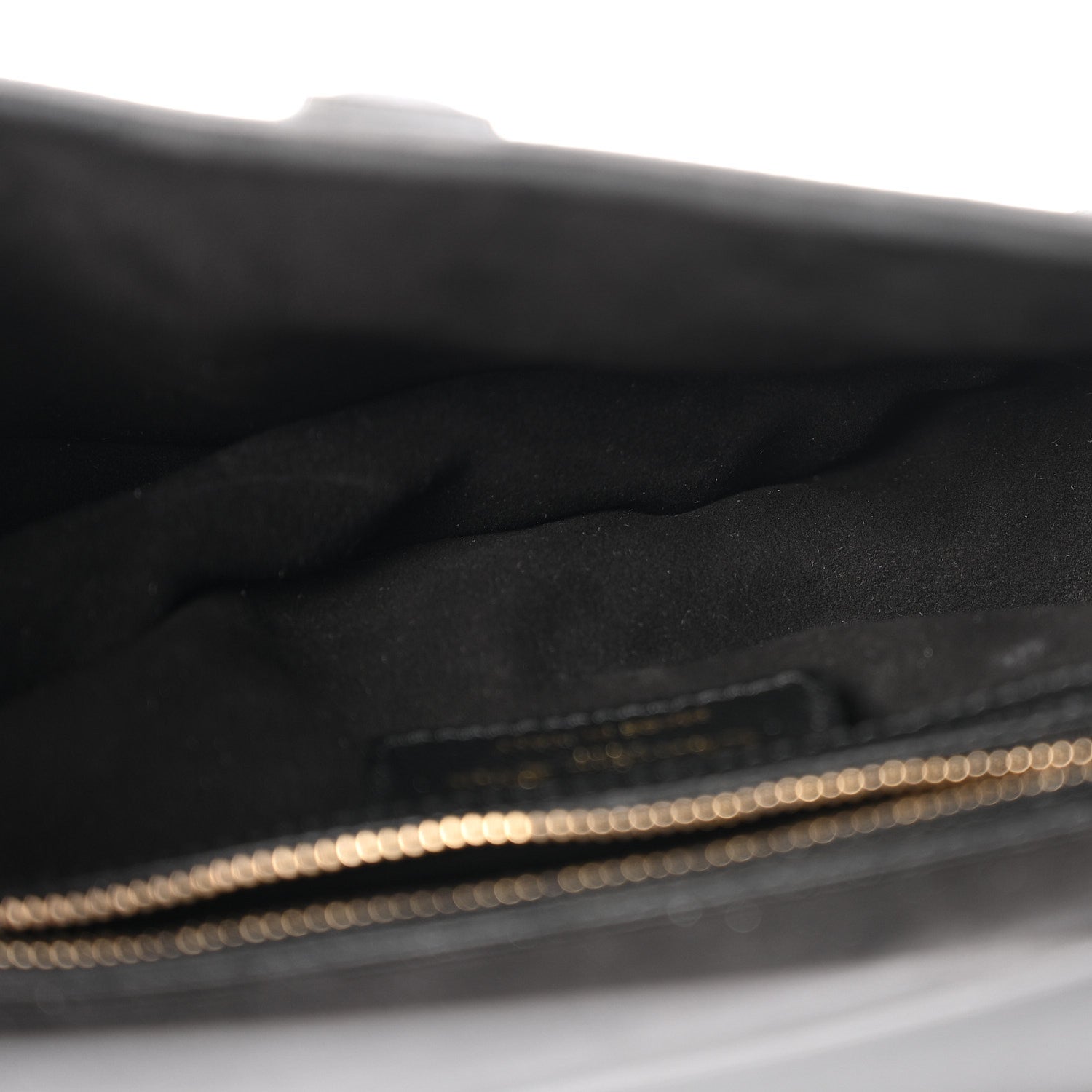 Christian Dior Grained Calfskin Saddle Bag With Strap Black 5 of 14