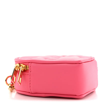 Louis Vuitton Calfskin Embroidered Monogram Pop My Heart Bag Pouch Dragon Fruit Pink 4 of 10