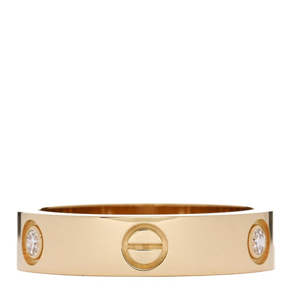 Cartier 18K Yellow Gold 3 Diamond 5.5mm LOVE Ring 64 10.75 3 of 5