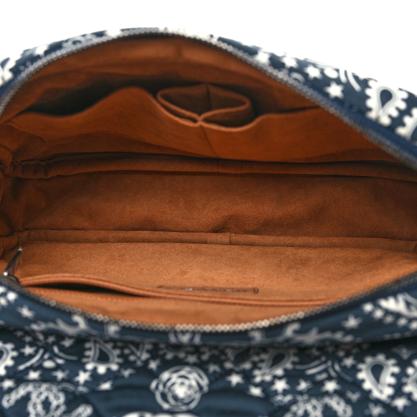 Cotton Quilted Paris Dallas Medium Bandana Flap Blue