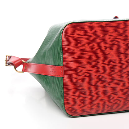 Louis Vuitton Epi Bi-Color Petit Noe Borneo Castillan Red 6 of 8