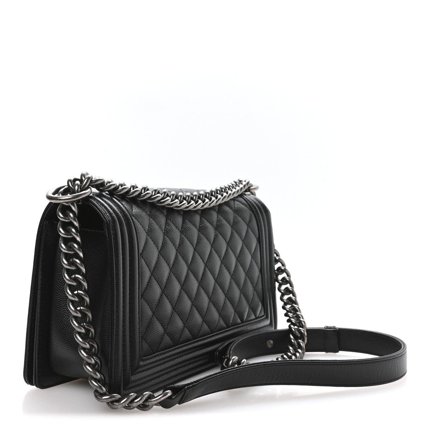 Chanel Caviar Quilted Medium Boy Flap Black 3 of 11