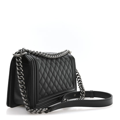 Chanel Caviar Quilted Medium Boy Flap Black 3 of 11