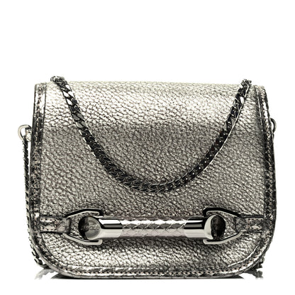 Jimmy Choo Metallic Elaphe Zadie Crossbody Bag Silver 1 of 4