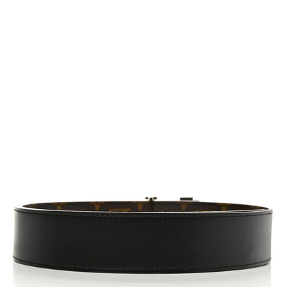 Louis Vuitton Calfskin Monogram 40mm LV Initiales Reversible Belt 90 36 Black 4 of 7